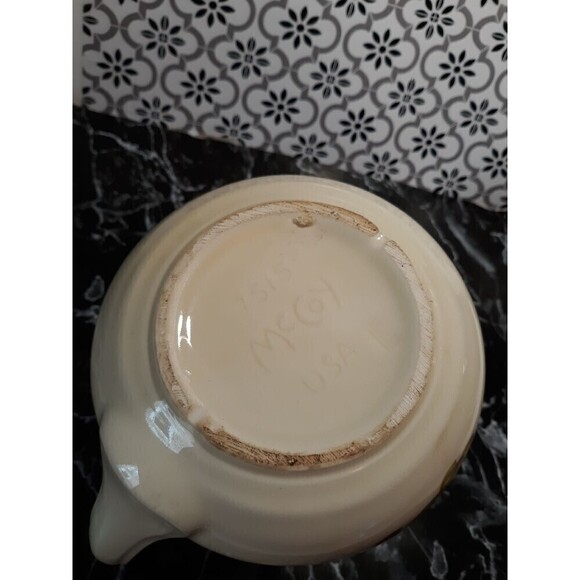 mccoy pottery pitcher fruit vintage farmhouse mcm shabby chic - Picture 4 of 4